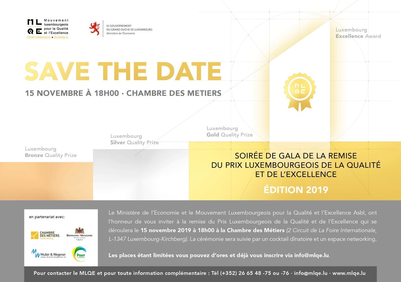 Save the date Gala PLQE 2019